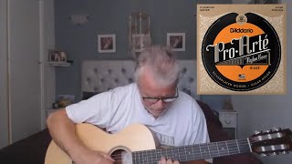 DAddario ProArte EJ43 Light Tension Classical Guitar Strings Review  Taylor Academy 12eN [upl. by Clauddetta]