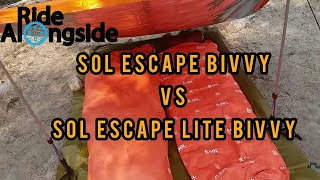 REVIEW Comparison of SOL Escape Bivvy vs SOL Escape Lite Bivvy [upl. by Dikmen]