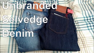 Unbranded Denim UB101 Skinny Selvedge Raw Indigo Review and Comparison [upl. by Euqinu]