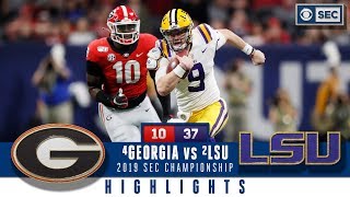 2019 SEC Championship Highlights 2 LSU dominates 4 Georgia  CBS Sports [upl. by Penhall]