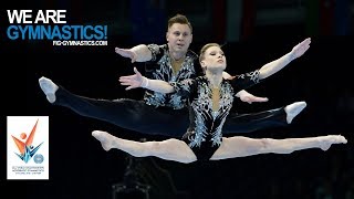 2018 Acrobatic Worlds Antwerp BEL  Highlights MIXED PAIR FINAL  We Are Gymnastics [upl. by Gui]