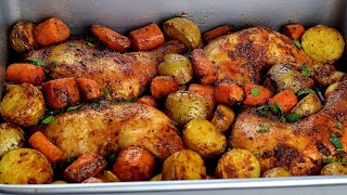 PERFECT ROASTED CHICKEN AND POTATOES BAKED CHICKEN AND POTATOES [upl. by Lerret985]