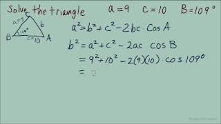 Solving Oblique Triangle [upl. by Eelymmij]