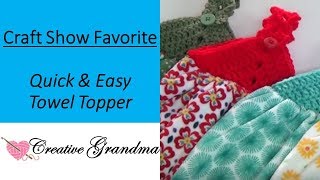 How To Crochet Quick amp Easy Towel Topper [upl. by Alejoa16]