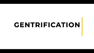 Tuto n°9 Questceque la gentrification  par Emmanuel Trouillard [upl. by Thevenot]