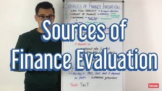 Sources of Finance Evaluation [upl. by Herwick800]