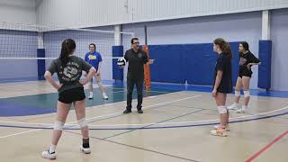 Volleyball Serve Receive to Target Drill [upl. by Comyns564]