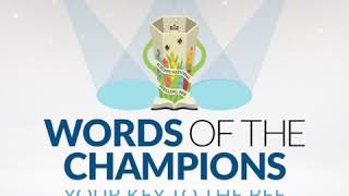 Spelling Bee Introducing Words of the Champions [upl. by Inar498]