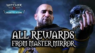 The Witcher 3 Wild Hunt  Hearts of Stone  All rewards from Master Mirror [upl. by Treborsemaj905]