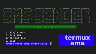 Termux Sending SMS using API for free [upl. by Enyalahs51]