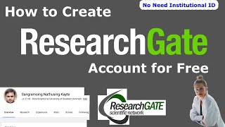 How to Create ResearchGate Account for Free  No Institutional ID Needed Step by Step [upl. by Cherie]