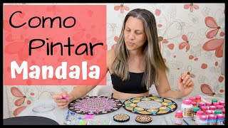 Como pintar MANDALA com PONTILHISMO passo a passo [upl. by Aihpledalihp933]