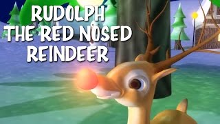 Rudolph The Red Nosed Reindeer With Lyrics  Christmas Carol For The Tiny Tots [upl. by Larkins]