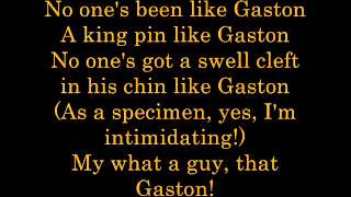 Gaston lyrics [upl. by Carson]