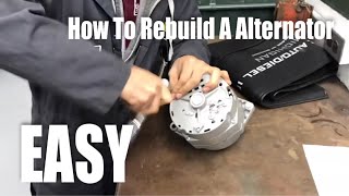 How To Rebuild A Alternator EASY [upl. by Suiramaj]