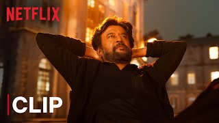 Rajinikanth Petta Church Fight  Mass Scene  Netflix India [upl. by Alidus]