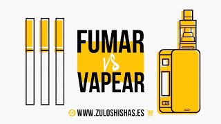 FUMAR ▼ vs VAPEAR ▲ ¿Cómo afectan a nuestros pulmones cada uno [upl. by Lilaj643]