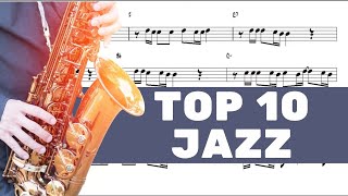 🔴 Top 10 Jazz Tenor Sax Backing Track  For You Play  Non Stop Music [upl. by Abisha50]