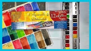 Sennelier LAquarelle Watercolor Review [upl. by Mhoj]