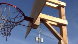 How to build a basketball hoop for cheap part 5 [upl. by Marguerita]