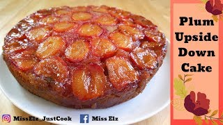 Autumnal Plum Upside Down Cake  DELICIOUS [upl. by Scornik2]