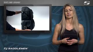 S3500 Deluxe Sissy Bar Bag  Product Overview  Saddlemen [upl. by Eibbor]