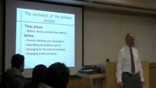 How to Defend your Dissertation 17 [upl. by Eedyah]