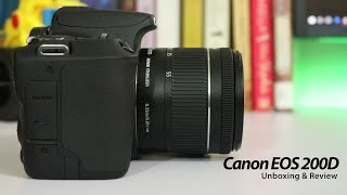 Canon EOS 200D Unboxing and Review  The Best Entry level DSLR for Vloggers [upl. by Irpak]