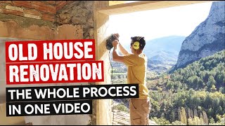 HOW I RENOVATED AN ANCIENT ABANDONED HOUSE  🛠️ Full DIY HowTo Process [upl. by Otrevire]