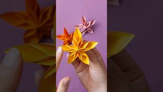 Easy origami flower [upl. by Heinrike]