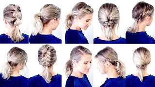 10 CUTE amp EASY LOW PONYTAIL HAIRSTYLES  Milabu [upl. by Kennedy312]