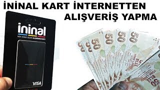 İninal YemekSepeti Sipariş  İninal Kart Alışveriş Yapma  İninal Kart İnternet Alışverişine Açma [upl. by Georgena]