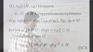 Kern Normalteiler Gruppenhomomorphismus  Beweis Algebra Gruppentheorie [upl. by Novak]