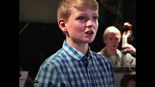 Lascia chio pianga rehearsal June 2017  Aksel Rykkvin 14y boy soprano  Sveriges radio P2 [upl. by Isied96]