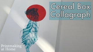 Printmaking at Home  Cereal Box Collagraph Printing Tutorial [upl. by Eitsirk494]