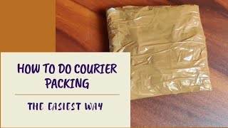 Courier Packing Simple courier packagingHow to do courier packing [upl. by Hanako]