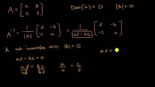 Invertible and noninvertibles matrices [upl. by Valentine]