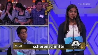 WATCH Memorable finish to 2015 Scripps National Spelling Bee [upl. by Thetes297]