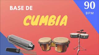 Base De CUMBIA Para IMPROVISAR 90 Bpm Octapad Timbal Guiro [upl. by Neelia]