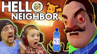 HELLO NEIGHBOR Scary BASEMENT Mystery Game His Secret Water Bottle Flip Addiction FGTEEV Fun [upl. by Aroon]