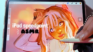 iPad speedpaint ASMR 💞🎃 [upl. by Nylakcaj]