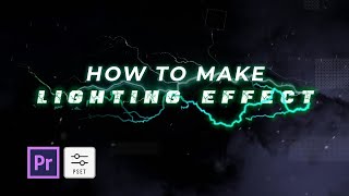 Free Presets Lighting Text Effect For Premiere Pro [upl. by Eloken]