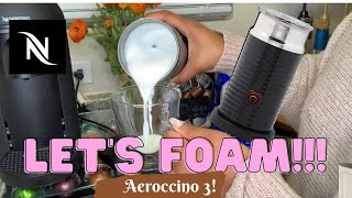 How To Foam Milk With Aeroccino 3 Make Coffee With Foam Tips amp Tricks  Easy Foamed Latte Recipe [upl. by Winchell284]