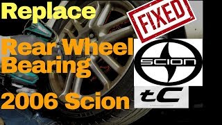 SCION tC Rear Wheel Bearing Replacement Hub [upl. by Niahs]