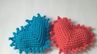 Tuto Coeur facile au crochet [upl. by Nixie]