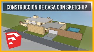 Cómo hacer una casa en Sketchup  Fácil y Rápido [upl. by Danby]