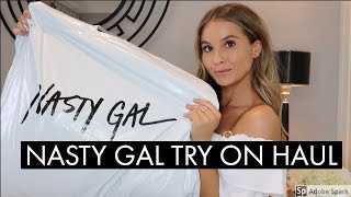 SPRING TRY ON HAUL  NASTY GAL  NADIA ANYA [upl. by Nakhsa100]