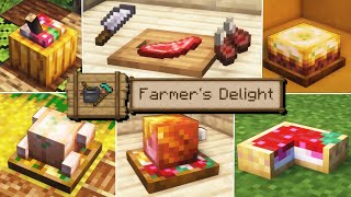 Farmers Delight Full Showcase  Best Food Mod [upl. by Ilhsa]