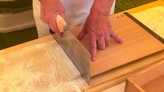 japanese street food  Art of making SOBA NOODLES そば [upl. by Solrak374]