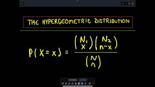 The Hypergeometric Distributiion  A Basic Example [upl. by Holder]